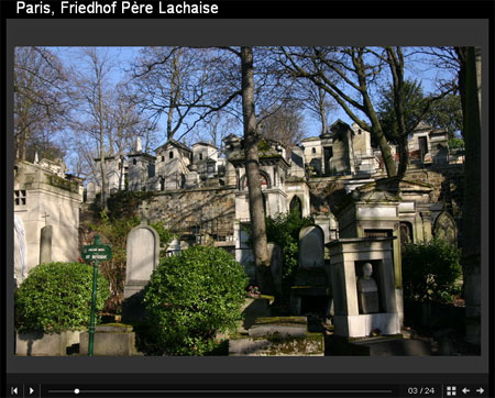Diashow Friedhof Pere Lachaise