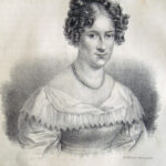 Porträt Rahel Varnhagen. Lithographie (1834) von Gottfried Küstner nach Moritz Daffingers Pastell von 1818